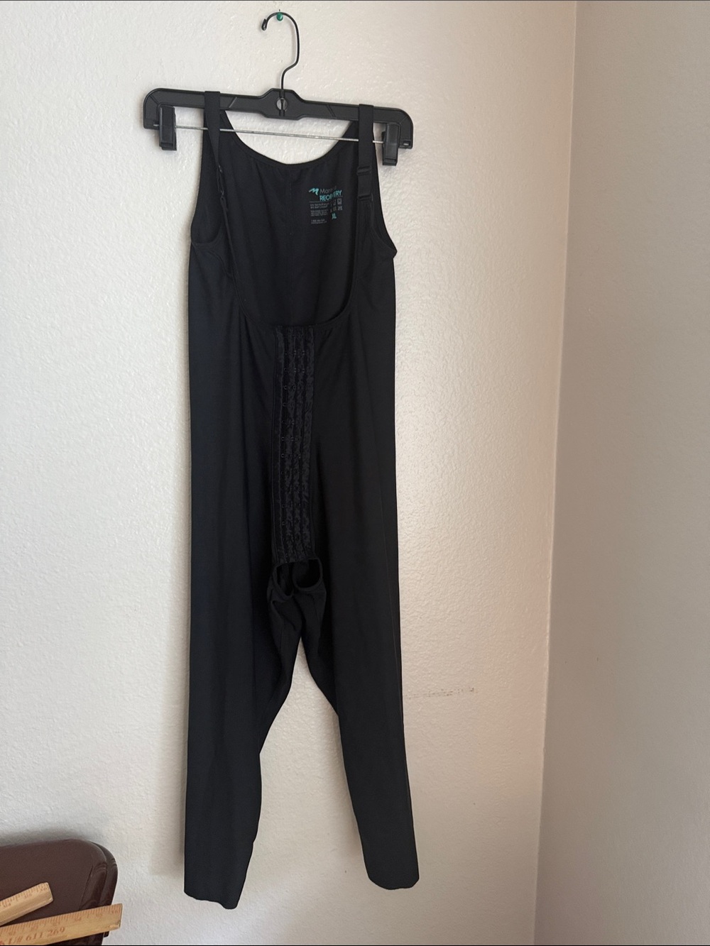 Marena recovery Black Full-Body Shaping Jumpsuit post surgery compression  XL - Picture 2 of 9